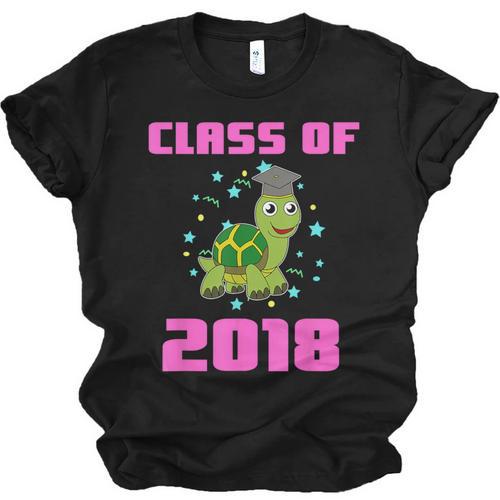 Class Of 2018 Turtle Shirt Graduation Kids Unisex Jersey T-Shirt - Best Gift Smart