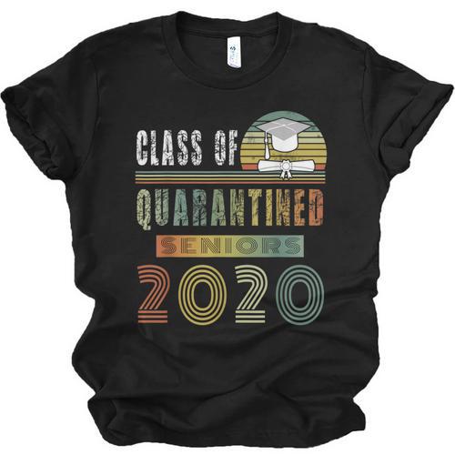 Class Of 2020 Quarantined Seniors Graduation Gift Unisex Jersey T-Shirt - Best Gift Smart