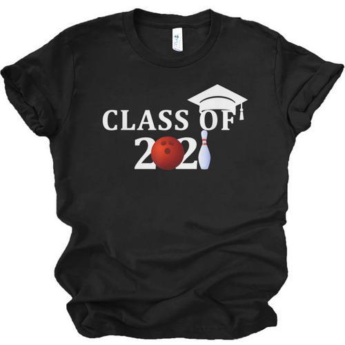 Class Of 2021 Graduation For Him Her Bowling Unisex Jersey T-Shirt - Best Gift Smart