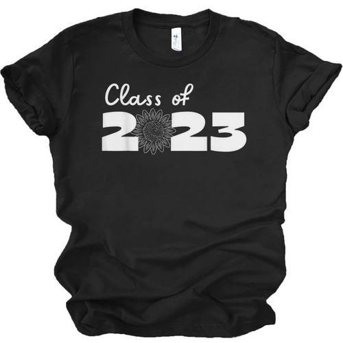 Class Of 2023 Seniors 23 Senior Graduation Idea Flower Unisex Jersey T-Shirt - Best Gift Smart