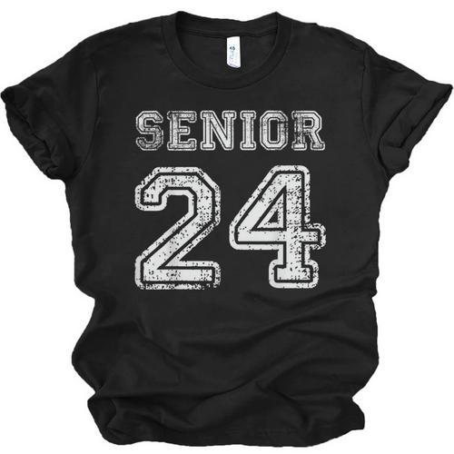 Class Of 2024 Senior Graduation Tee Back To School Vintage Unisex Jersey T-Shirt - Best Gift Smart