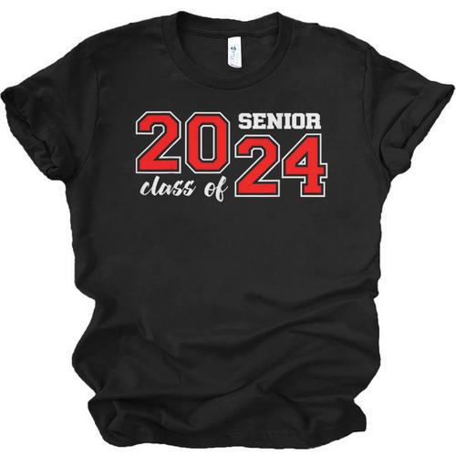 Class Of 2024 Senior Year Boys Girls School Graduation Unisex Jersey T-Shirt - Best Gift Smart