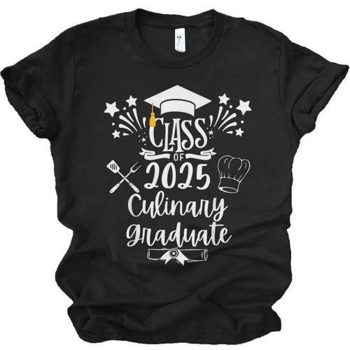 Class Of 2025 Culinary Graduate Culinary Chef Graduation Unisex Jersey T-Shirt - Best Gift Smart