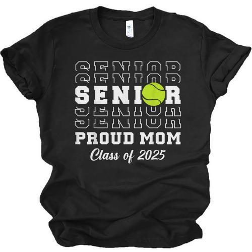 Class Of 2025 Tennis Mom Senior Graduation Graduate Unisex Jersey T-Shirt - Best Gift Smart