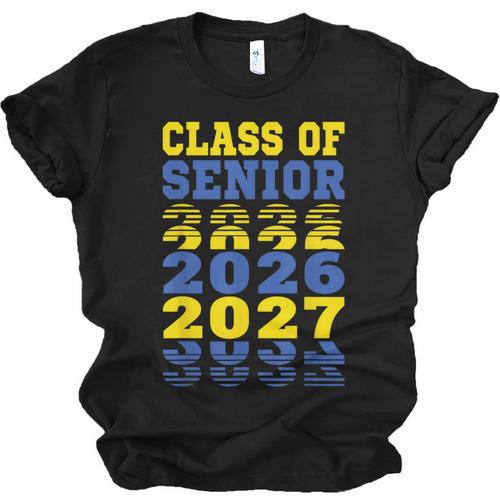 Class Of 2026 2027 Senior Graduation Students Unisex Jersey T-Shirt - Best Gift Smart
