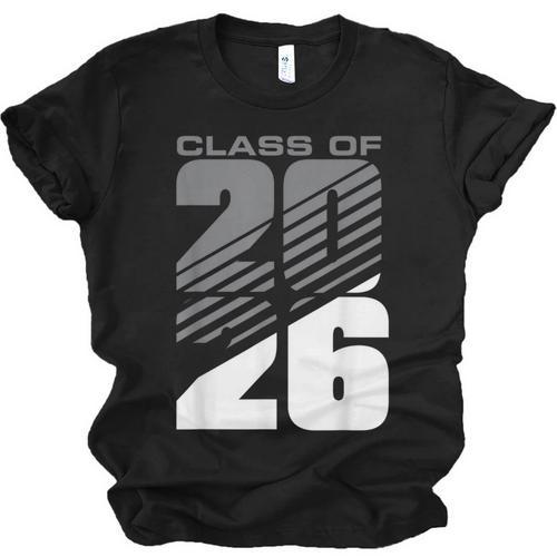 Class Of 2026 High School Senior Graduation Grey Sport Style Unisex Jersey T-Shirt - Best Gift Smart