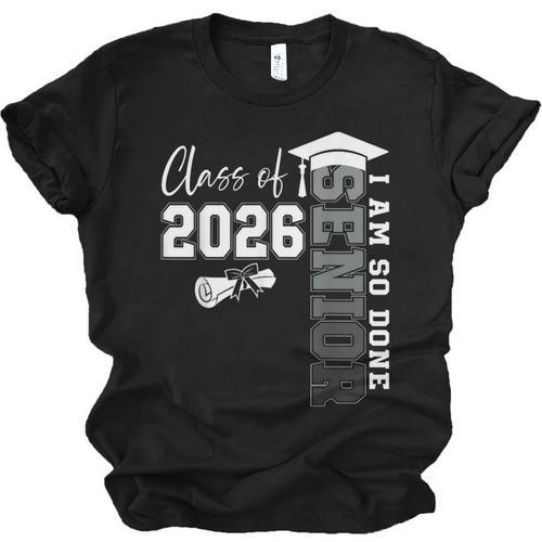 Class Of 2026 Senior 2026 Graduation Decoration Men Senior Unisex Jersey T-Shirt - Best Gift Smart