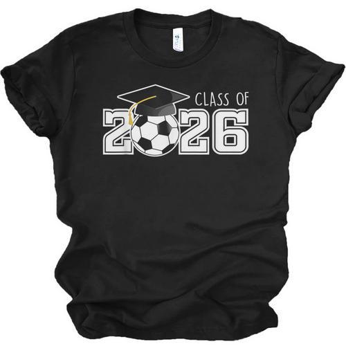 Class Of 2026 Senior 2026 Soccer High School Graduation Unisex Jersey T-Shirt - Best Gift Smart