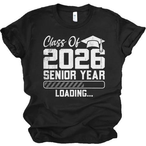 Class Of 2026 Senior Year Loading Countdown Graduation Unisex Jersey T-Shirt - Best Gift Smart