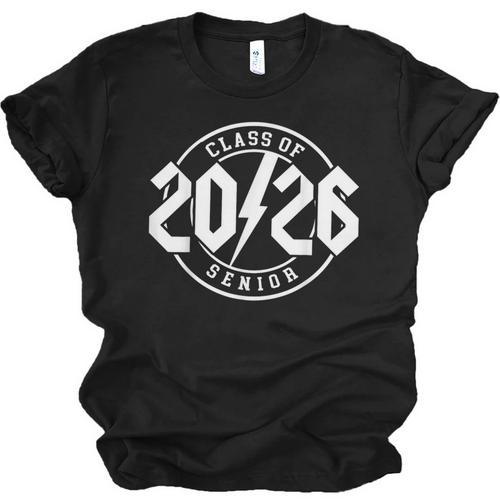 Class Of 2026 Twenty 26 Classic Rock Graduation Senior 2026 Unisex Jersey T-Shirt - Best Gift Smart