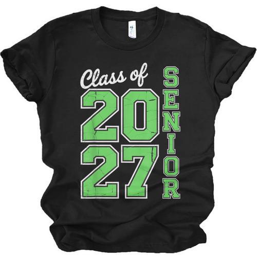 Class Of 2027 Senior 27 High School Graduation Senior 2027 Unisex Jersey T-Shirt - Best Gift Smart