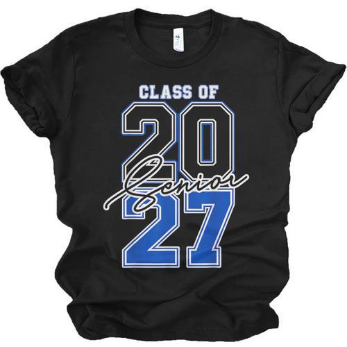 Class Of 2027 Senior 2027 Graduation Unisex Jersey T-Shirt - Best Gift Smart