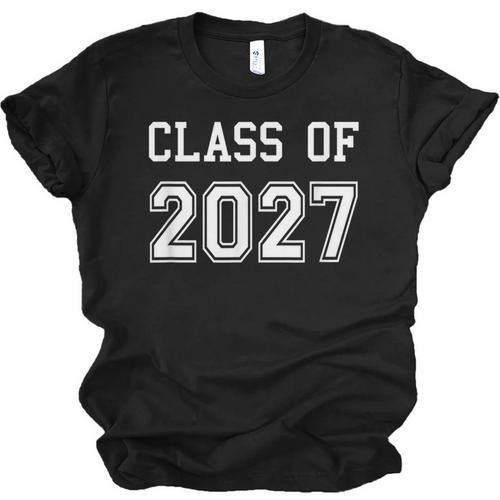 Class Of 2027 Shirt Graduation School Future Graduate Unisex Jersey T-Shirt - Best Gift Smart