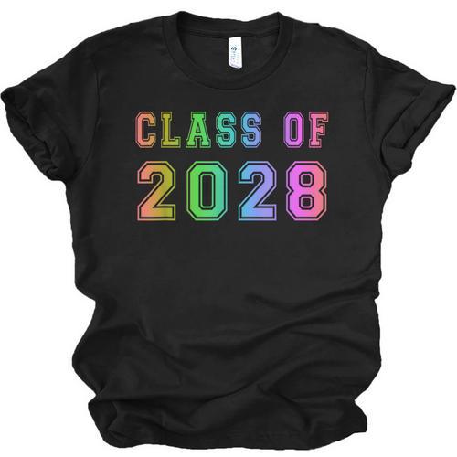 Class Of 2028 High School Graduation Date Graduate T Shirt Unisex Jersey T-Shirt - Best Gift Smart