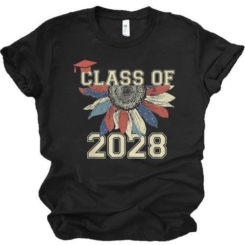 Class Of 2028 High School Graduation Senior 2028 Unisex Jersey T-Shirt - Best Gift Smart