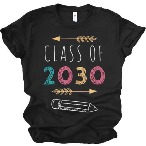 Class Of 2030 Grow With Me 2nd Grade Graduation Unisex Jersey T-Shirt - Best Gift Smart