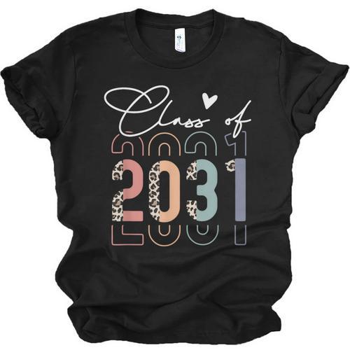 Class Of 2031 School College Retro Graduation Vintage Grad Unisex Jersey T-Shirt - Best Gift Smart