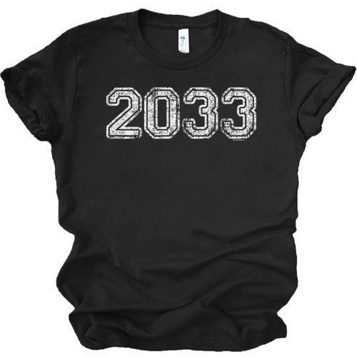 Class Of 2033 Shirt Graduation Him Her Senior 2033 Unisex Jersey T-Shirt - Best Gift Smart