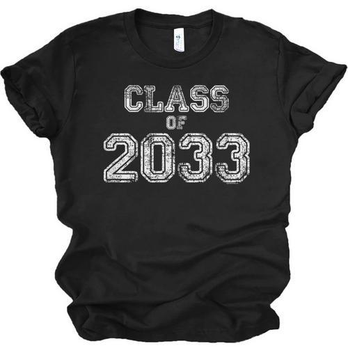 Class Of 2033 Shirt Senior 2033 Graduation Him Her Unisex Jersey T-Shirt - Best Gift Smart
