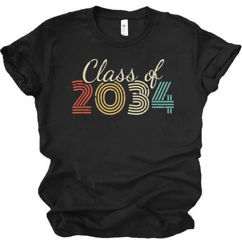 Class Of 2034 Senior Graduate 2034 Graduation Unisex Jersey T-Shirt - Best Gift Smart