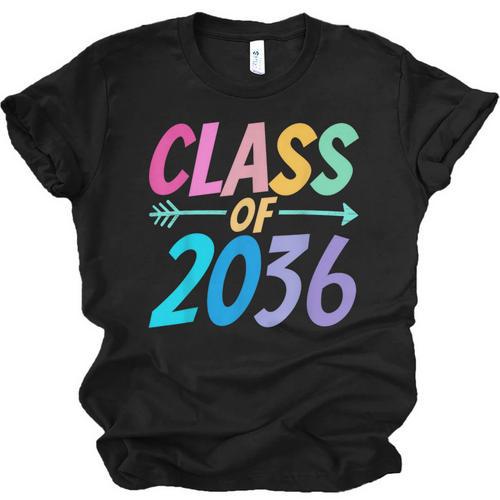 Class Of 2036 First Day Kindergarten Grow With Me Graduation Unisex Jersey T-Shirt - Best Gift Smart