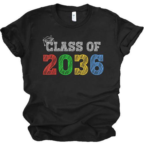 Class Of 2036 Grow With Me Graduation First Day Of School Unisex Jersey T-Shirt - Best Gift Smart