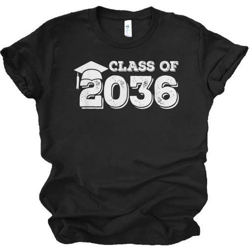 Class Of 2036 Shirt Women Men Kids Senior Graduation 2036 Unisex Jersey T-Shirt - Best Gift Smart