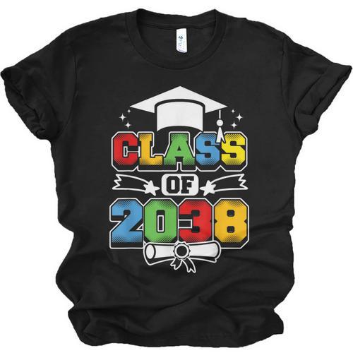 Class Of 2038 First Day Of School & Graduation 2038 Unisex Jersey T-Shirt - Best Gift Smart