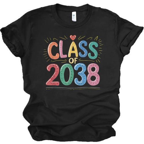 Class Of 2038 Pre K Graduate Preschool Graduation Unisex Jersey T-Shirt - Best Gift Smart