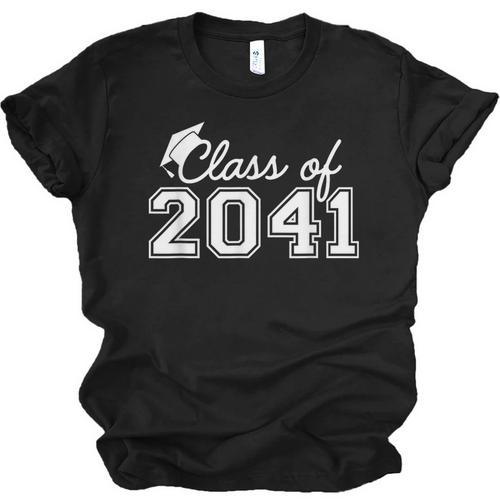 Class Of 2041 Grow With Me Graduation First Day Of School Unisex Jersey T-Shirt - Best Gift Smart