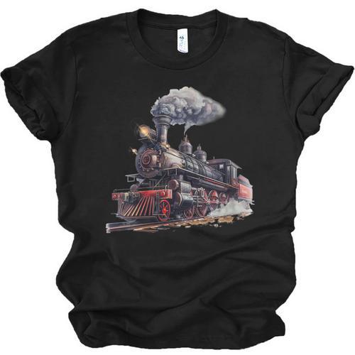 Classic Steam Train Enthusiasts Nostalgia For Train Lovers Unisex Jersey T-Shirt - Figerry