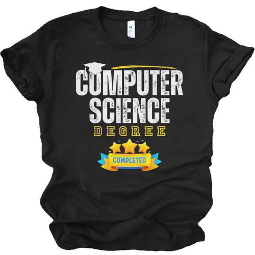 Computer Science Degree Graduation Senior Celebration Grad Unisex Jersey T-Shirt - Best Gift Smart