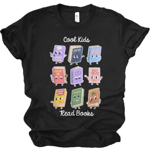 Cool Kids Read Books Apparel Unisex Jersey T-Shirt - Bookorys UK