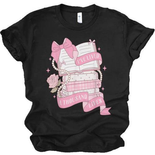 Coquette Reading Book Lover Pink Bow Bookish Mom & Daughter Unisex Jersey T-Shirt - Bookorys CA