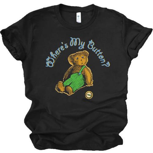 Corduroy Where's My Button Teddy Bear Retro Children's Book Unisex Jersey T-Shirt - Bookorys