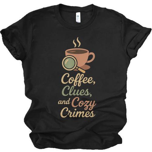 Cozy Crime Club Mystery Reader Bookish Sleuth Unisex Jersey T-Shirt - Bookorys