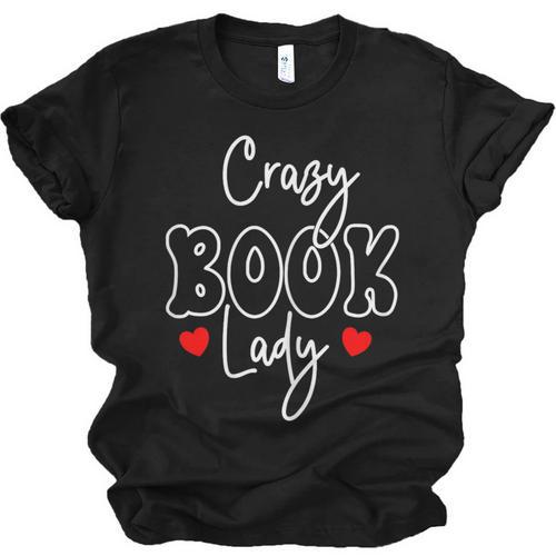 Crazy Book Lady Unisex Jersey T-Shirt - Bookorys