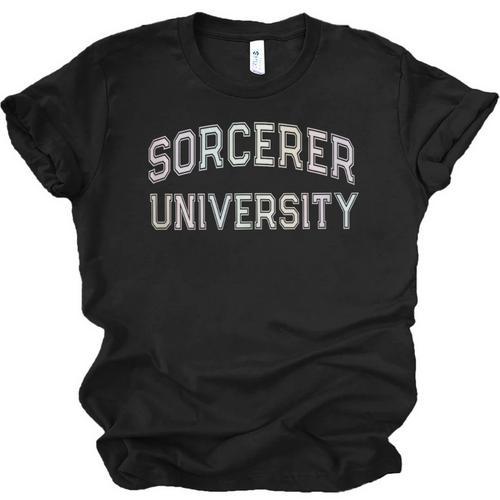 Crazy Sarcastic SORCERER UNIVERSITY Introvert Anti Social Unisex Jersey T-Shirt - Raresse