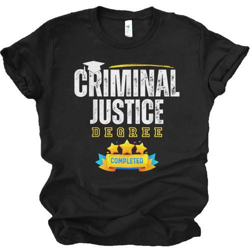 Criminal Justice Degree Graduation Senior Celebration Grad Unisex Jersey T-Shirt - Best Gift Smart