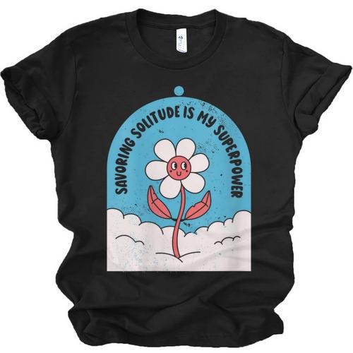 Cute Introvert Shy Teen Anti-Social Inner Strength Unisex Jersey T-Shirt - Raresse