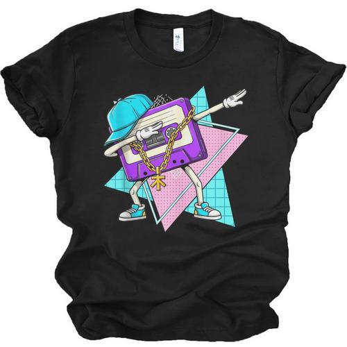Dabbing Cassette Tape 70s 80s 80s Outfit Nostalgia Unisex Jersey T-Shirt - Figerry