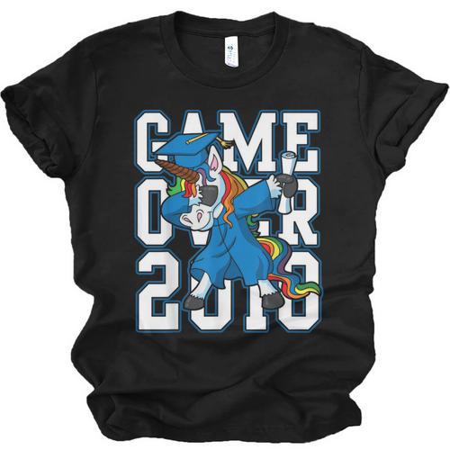 Dabbing Graduation Class Of 2018 T Shirt Unicorn Dab Unisex Jersey T-Shirt - Best Gift Smart