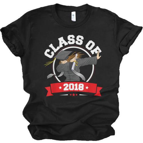 Dabbing Graduation Class Of 2018 Women Unisex Jersey T-Shirt - Best Gift Smart