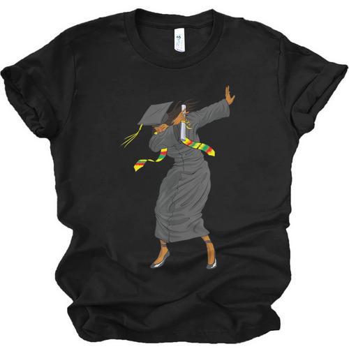 Dabbing Graduation Class Of 2025 Women History Month Unisex Jersey T-Shirt - Best Gift Smart