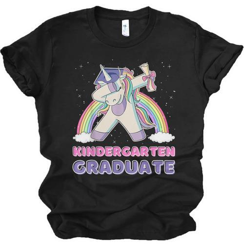 Dabbing Unicorn Kindergarten Graduation Dab Dance Girl Unisex Jersey T-Shirt - Best Gift Smart