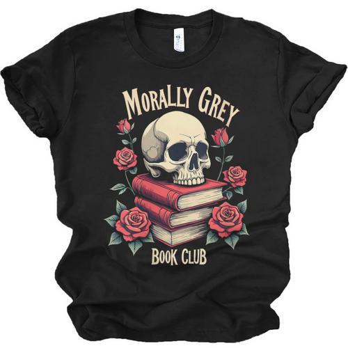 Dark Romance Romantasy Smutty Book Lover Morally Grey Merch Unisex Jersey T-Shirt - Bookorys