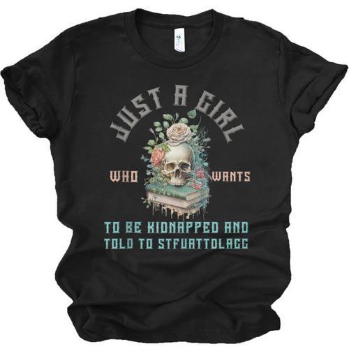 Dark Romance Women STFUATTDLAGG Smutt Book Merch Good Girl Unisex Jersey T-Shirt - Bookorys