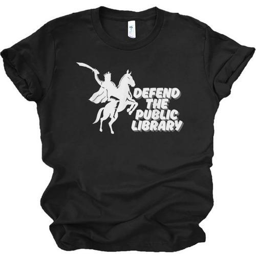 Defend Public Library Support Local Library Book Lover Unisex Jersey T-Shirt - Bookorys