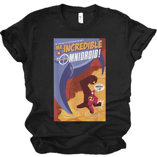 Disney Pixar The Incredibles Omnidroid Comic Book Cover Unisex Jersey T-Shirt - Bookorys CA