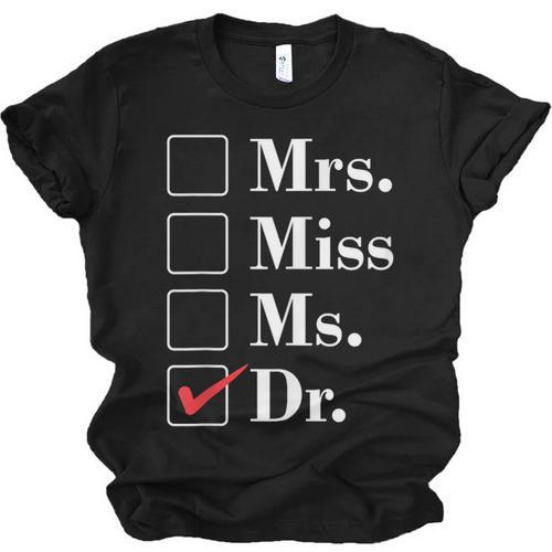 Doctor Graduation Honorific Titles List Unisex Jersey T-Shirt - Best Gift Smart